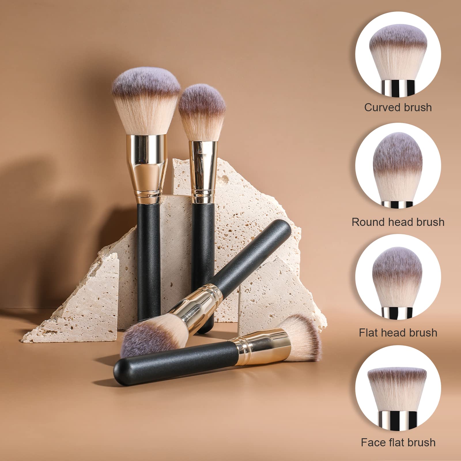 BS-MALL soft professional makeup brush set powder brush for flawless setting and finish.