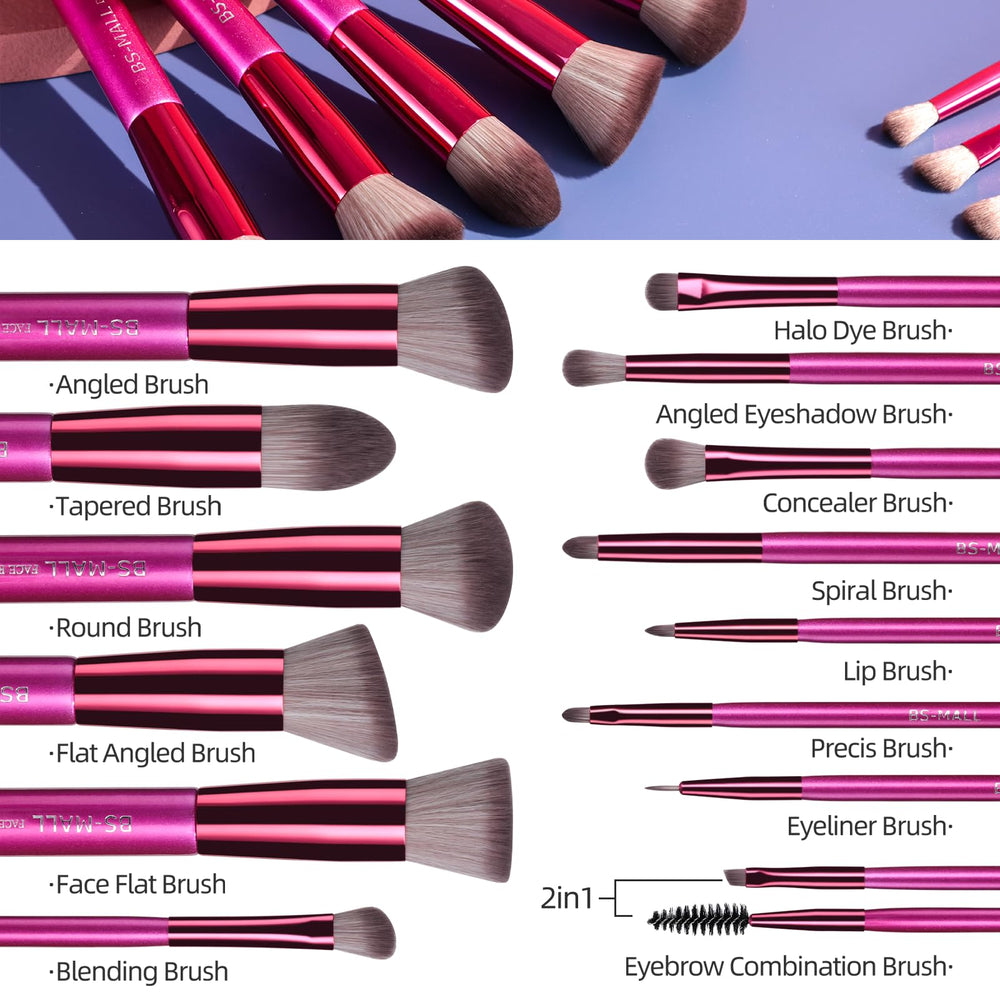 BS-MALL stylish rose-gold kit showcases chic design for on-the-go touchups.