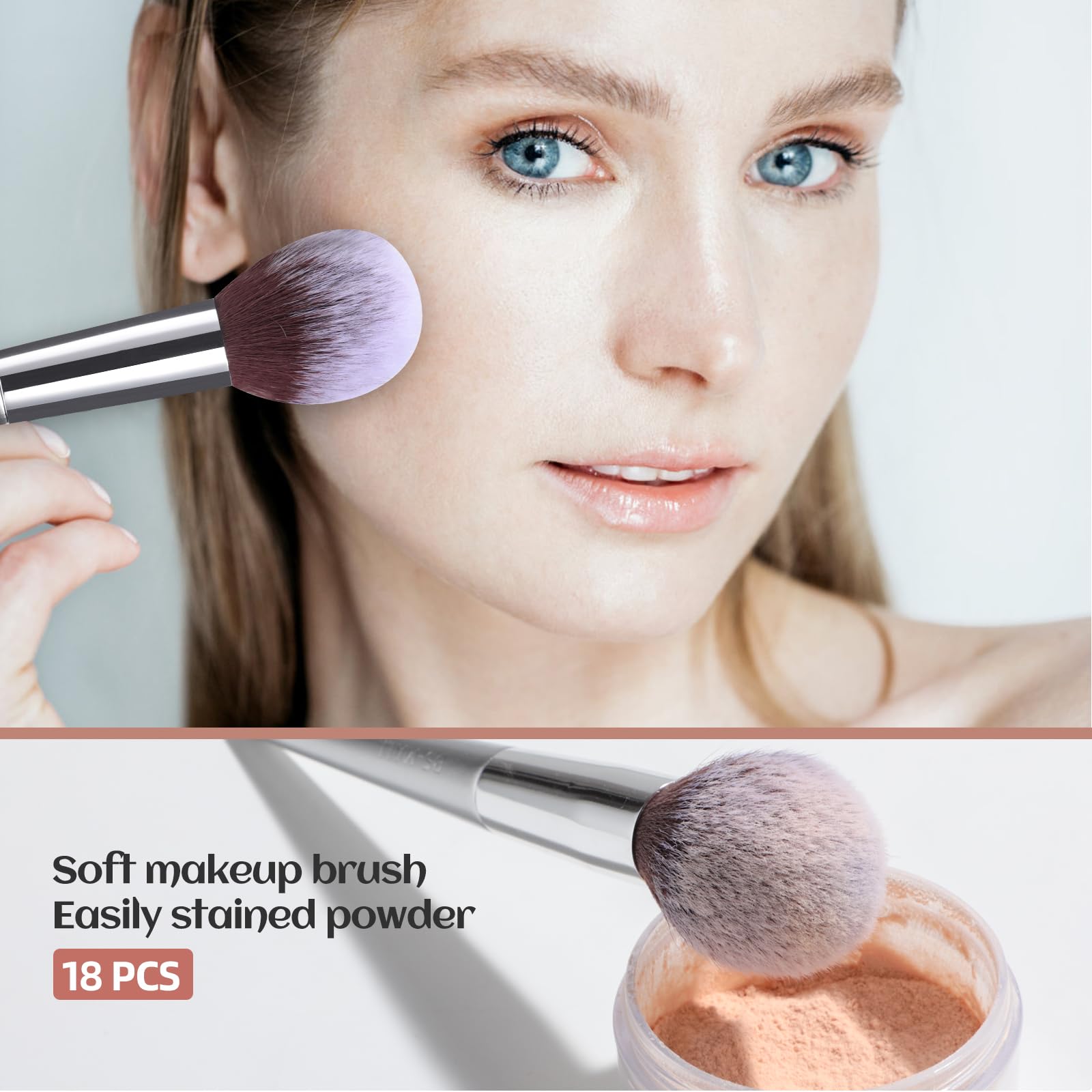 BS-MALL travel-case with brushes for compact on-the-go makeup touch-ups
