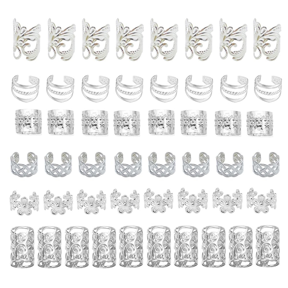 BSARECEY 60pcs hair jewelry set in a box for versatile braid styling