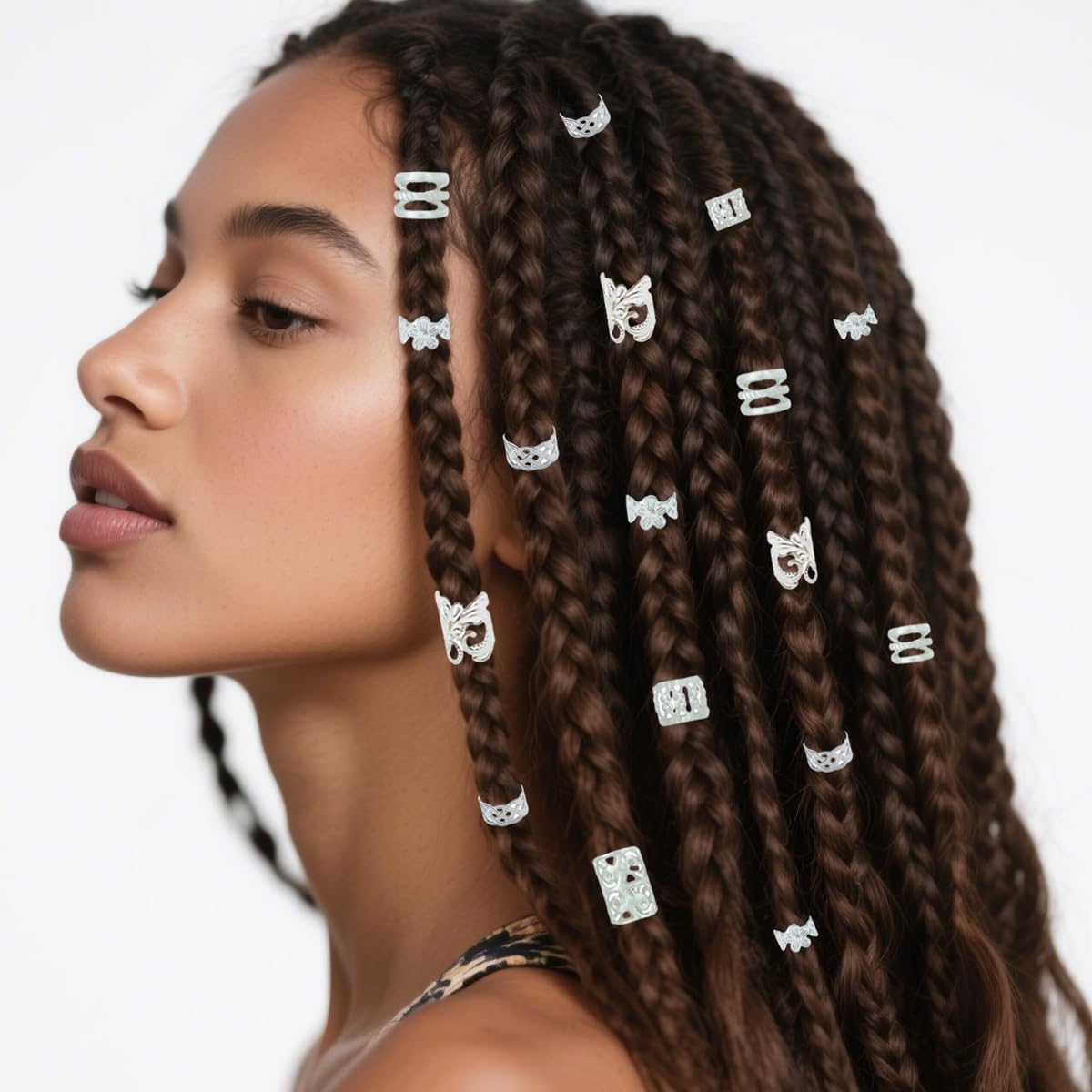 BSARECEY dreadlock hair charms enhancing textured styles