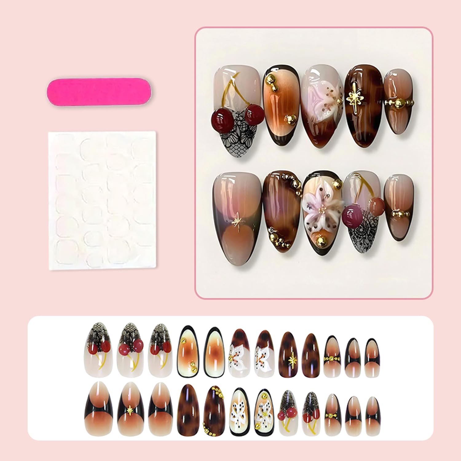 BSBTBZ nail art accessories kit supports quick, at-home manicures.