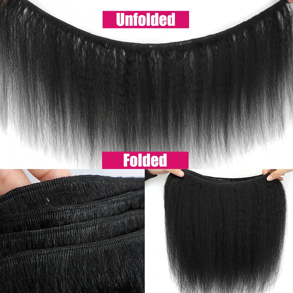 BSBU Kinky Straight Bundles dye-ready hair with easy restyling options.