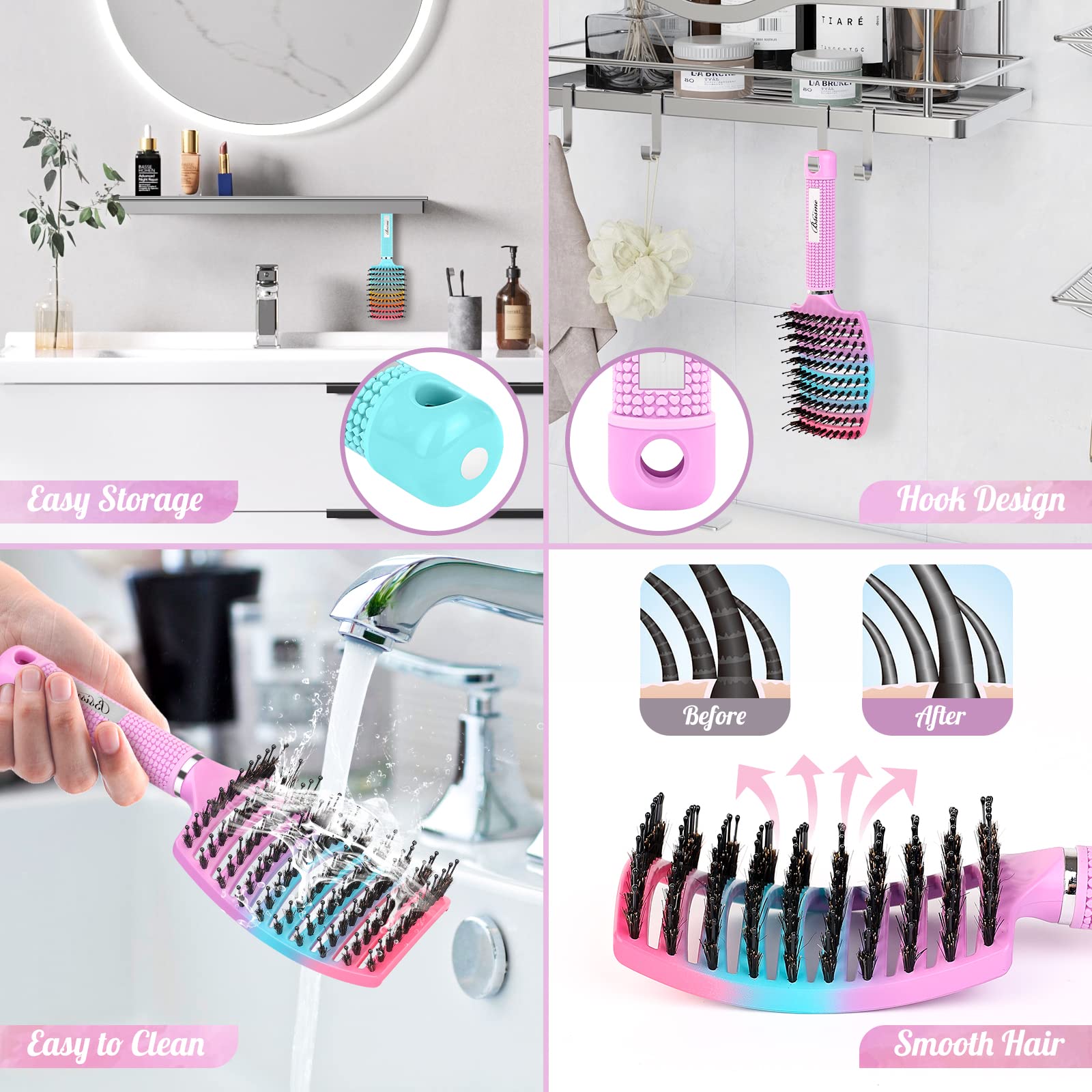 Bsisme magnet storage brush keeps area organized