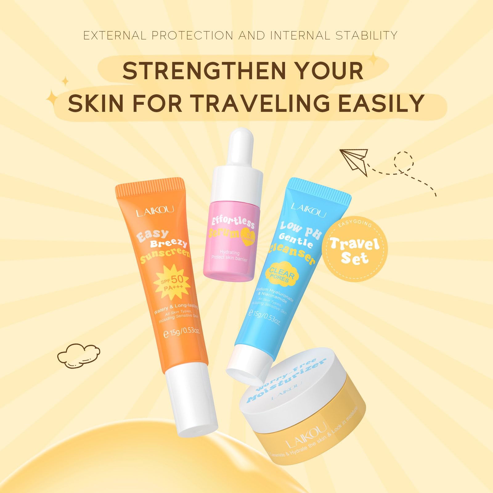 BSMKCL travel kit cream delivering smooth moisture for daytime care.