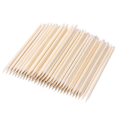 BTYMS palitos de cutícula naranja, 4,5 pulgadas, para limpieza suave de uñas.