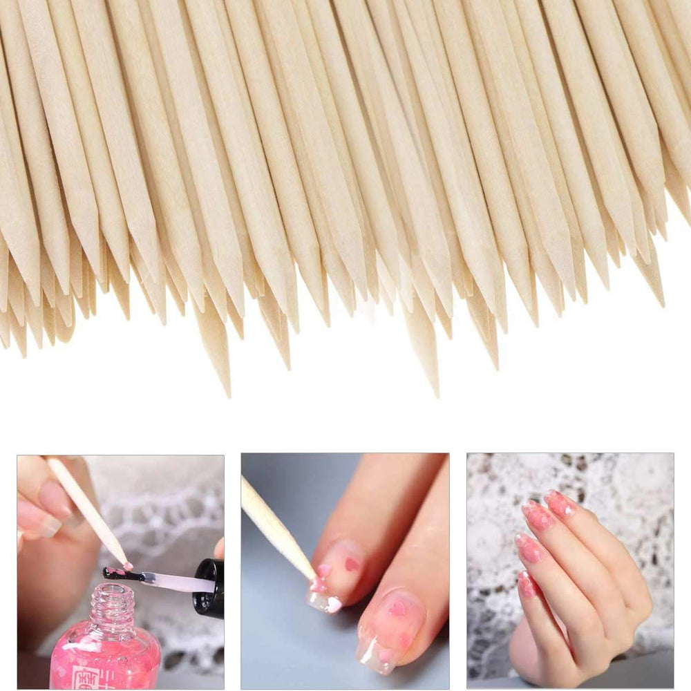 BTYMS palitos cutícula naranja, perfectos para proyectos caseros de uñas.