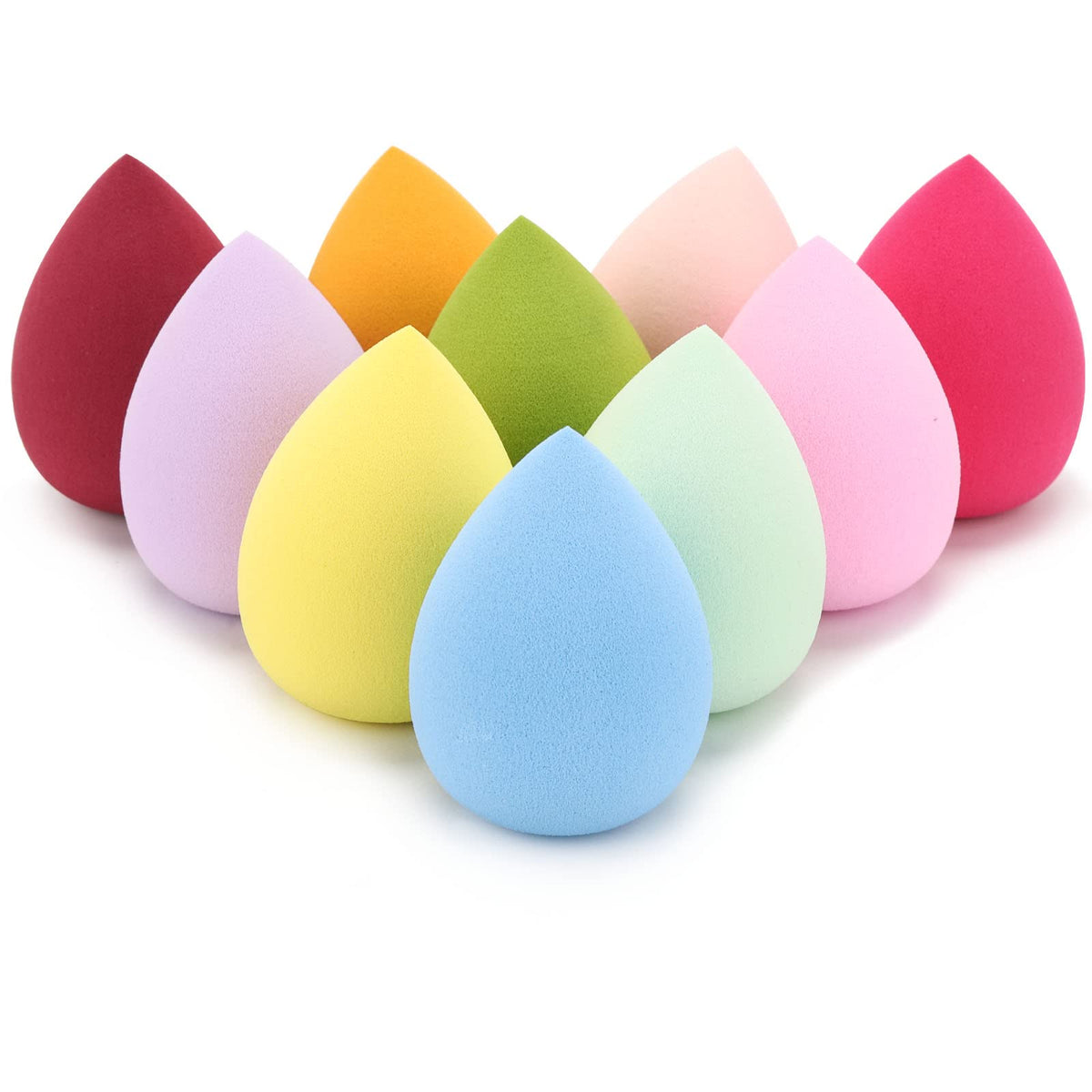 BTYMS esponja maquillaje esponja huevo redonda para aplicación suave y uniforme.