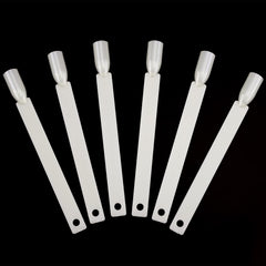 BTYMS square nail swatch sticks closeup show smooth acrylic for easy coloring
