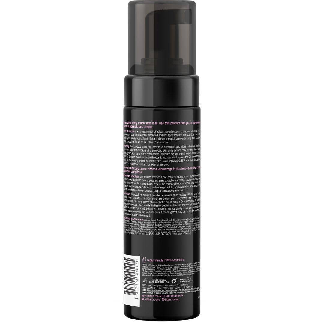 B.TAN mitt applicator enables smooth, streak-free application for even coverage.