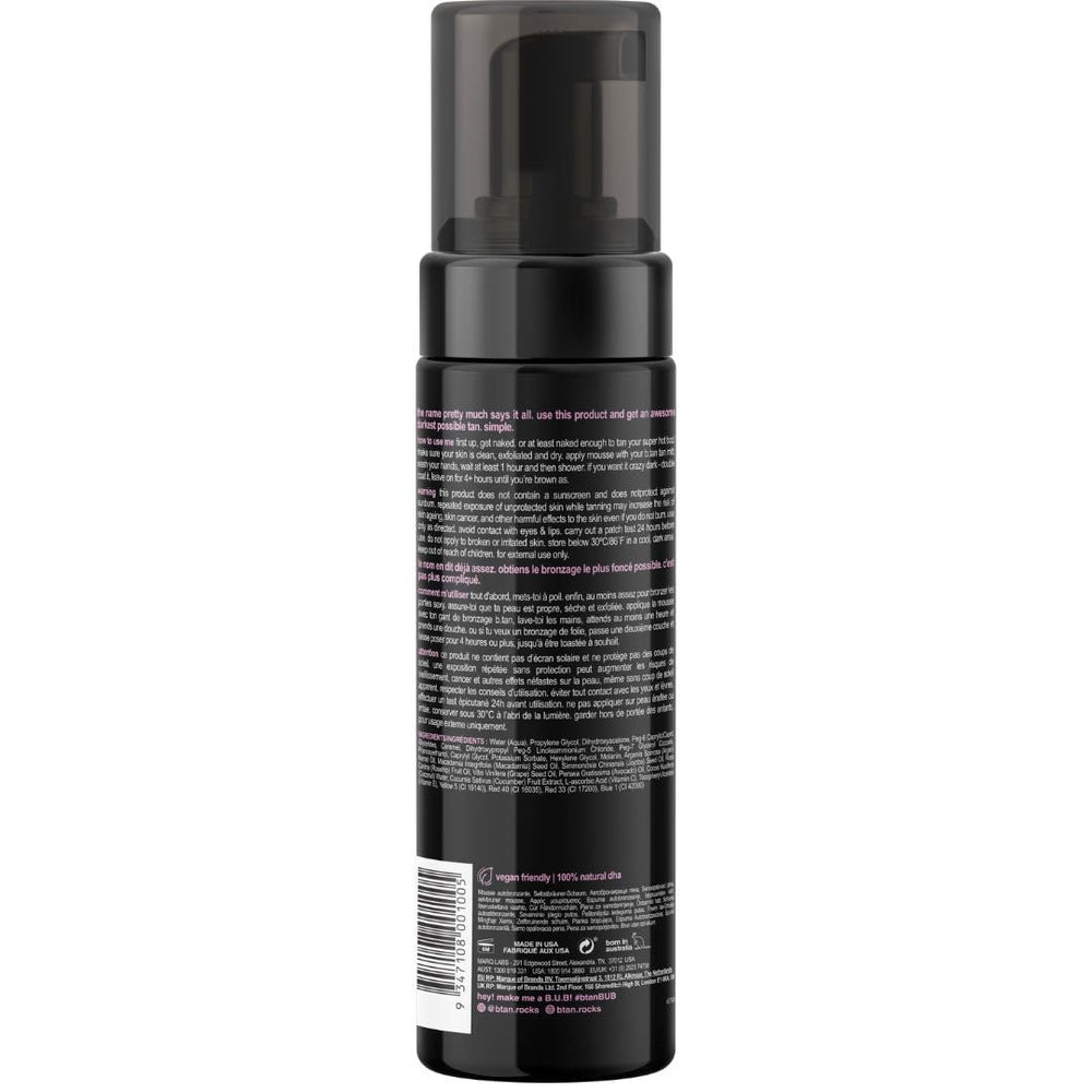 B.TAN mitt applicator enables smooth, streak-free application for even coverage.