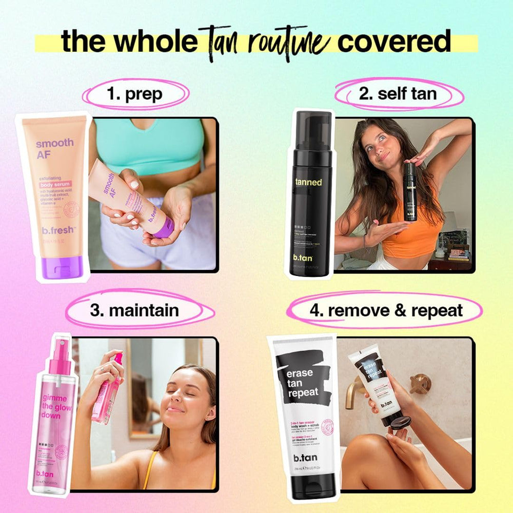 B.TAN made in the USA by tanning experts.