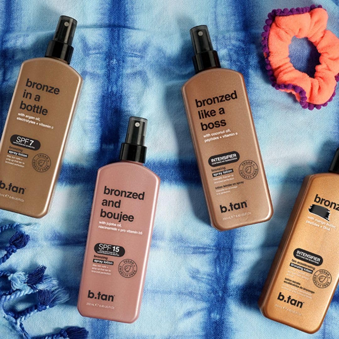 B.TAN vegan cruelty-free logo indicating ethical tanning options