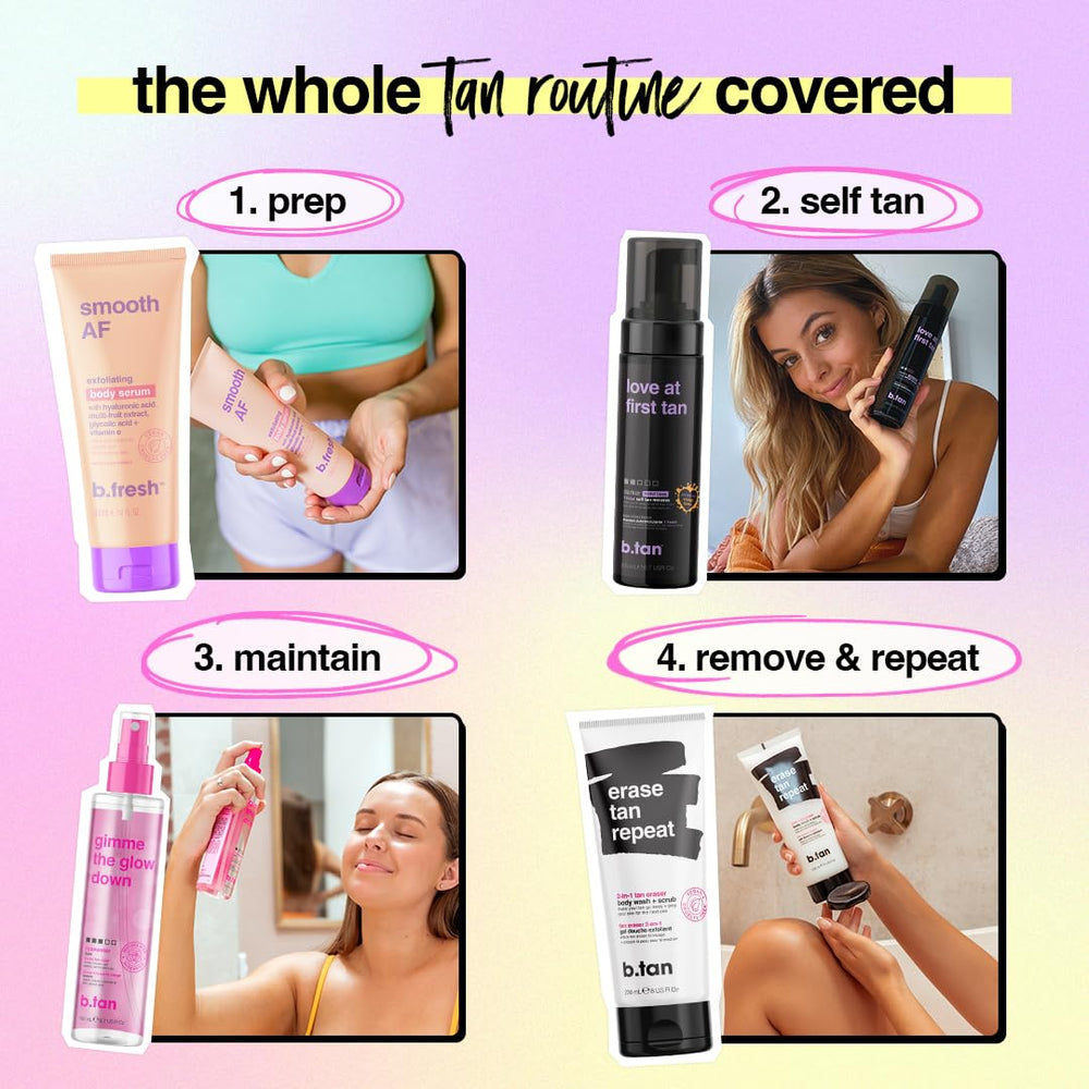 B.TAN Violet express foam demonstrates quick development in one hour
