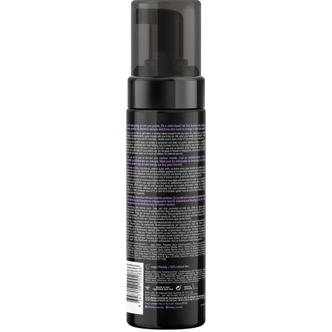 B.TAN Violet mitt included for precise, streak-free self-tanning