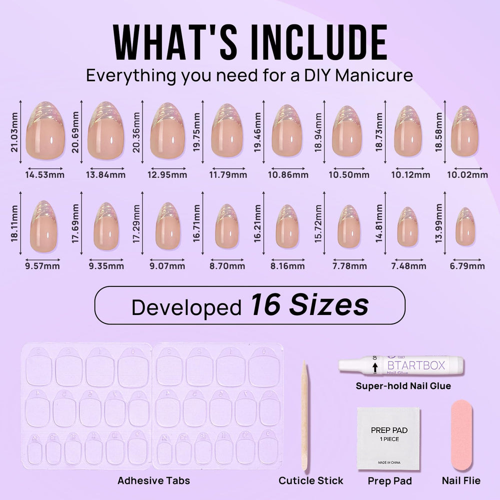 BTArtbox 16-sizes palette shows customizable fit options.