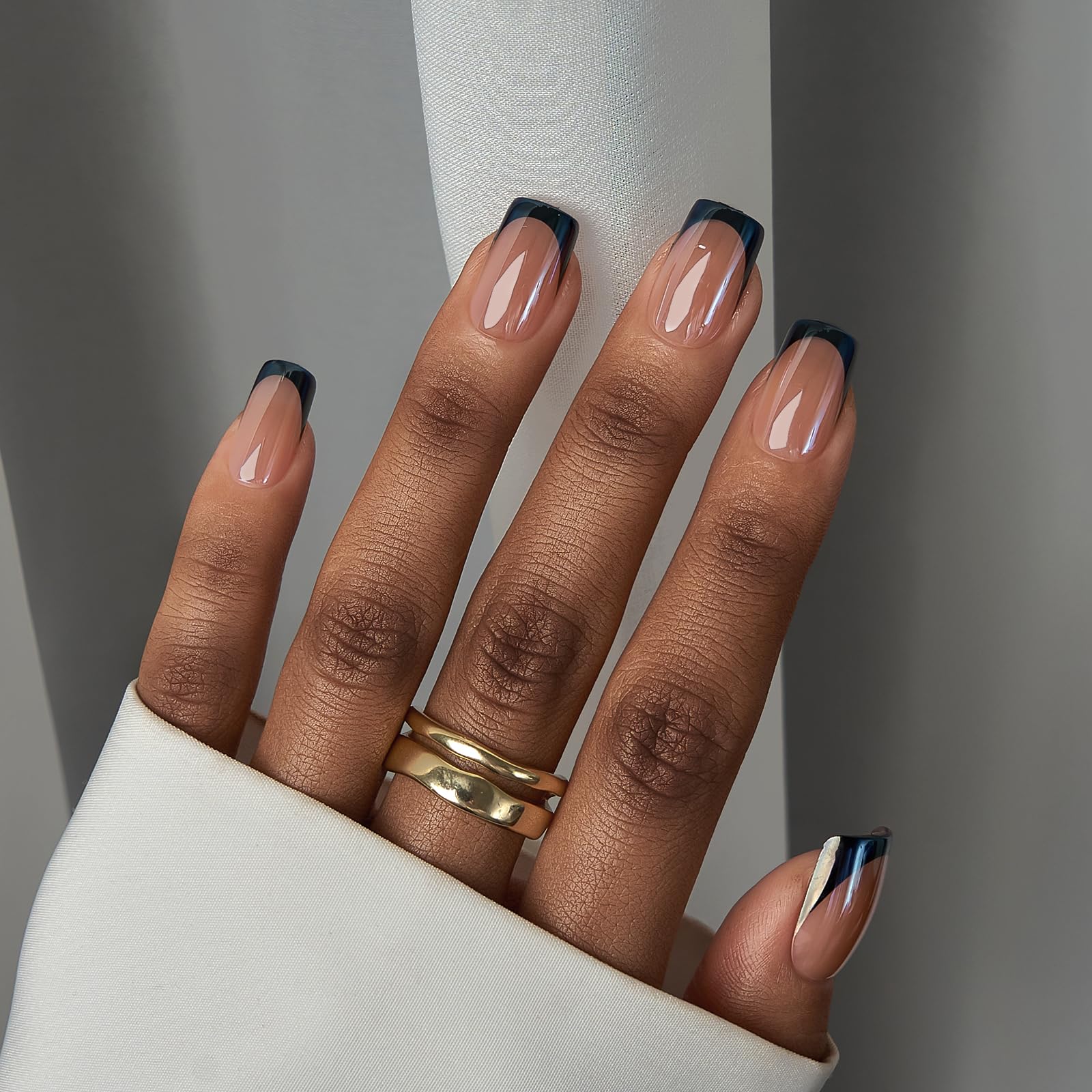 BTArtbox Braveheart short square nails ready for easy home application