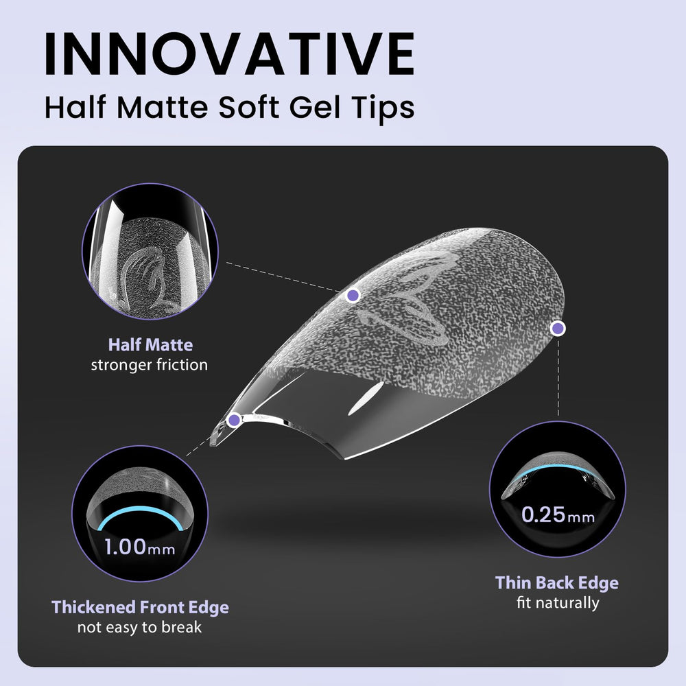 BTArtbox clear full-cover tips offer natural look and secure coverage