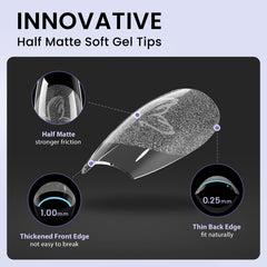 BTArtbox clear full-cover tips offer natural look and secure coverage
