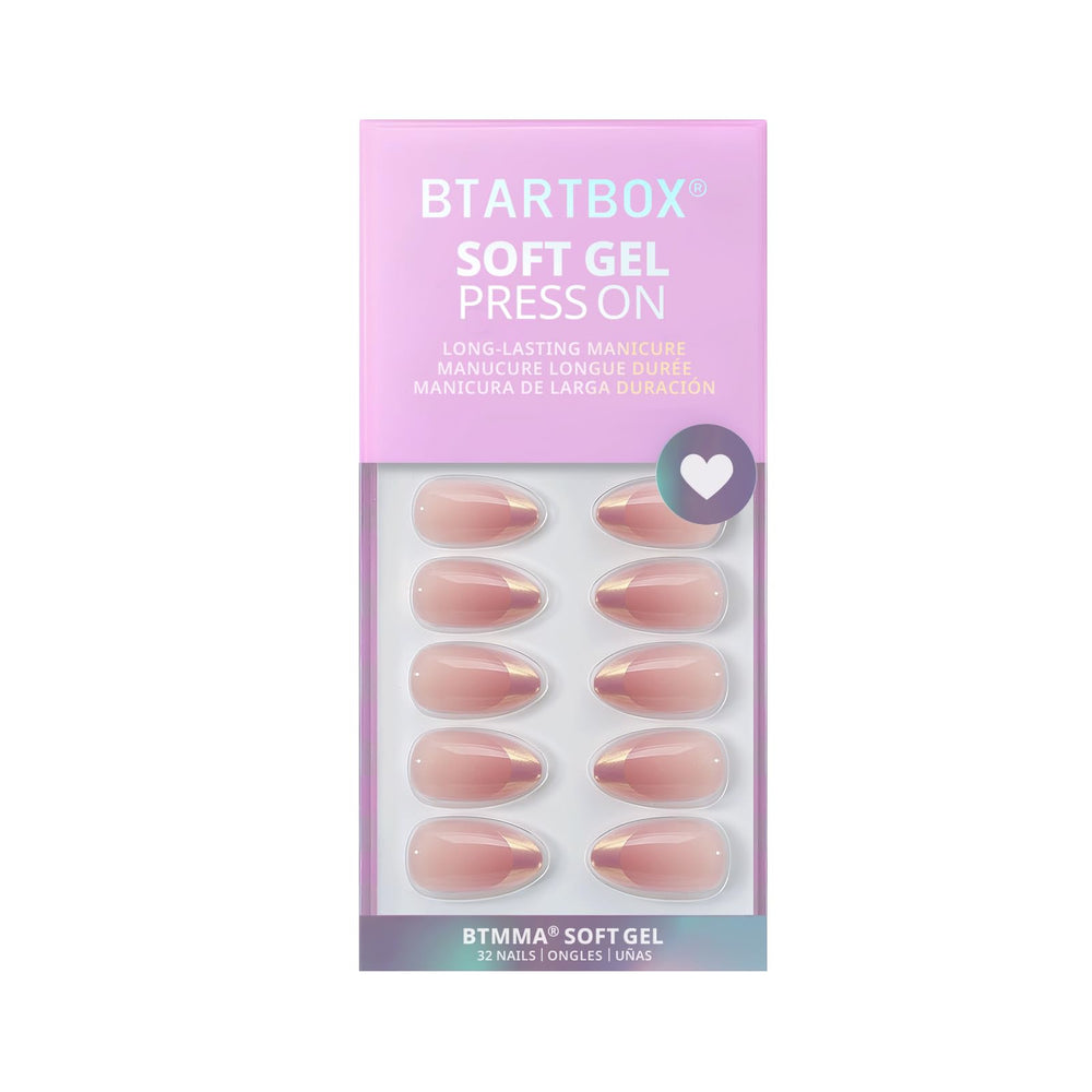 BTArtbox coastal glow shade swatch on nail shows subtle shimmer and style versatility.