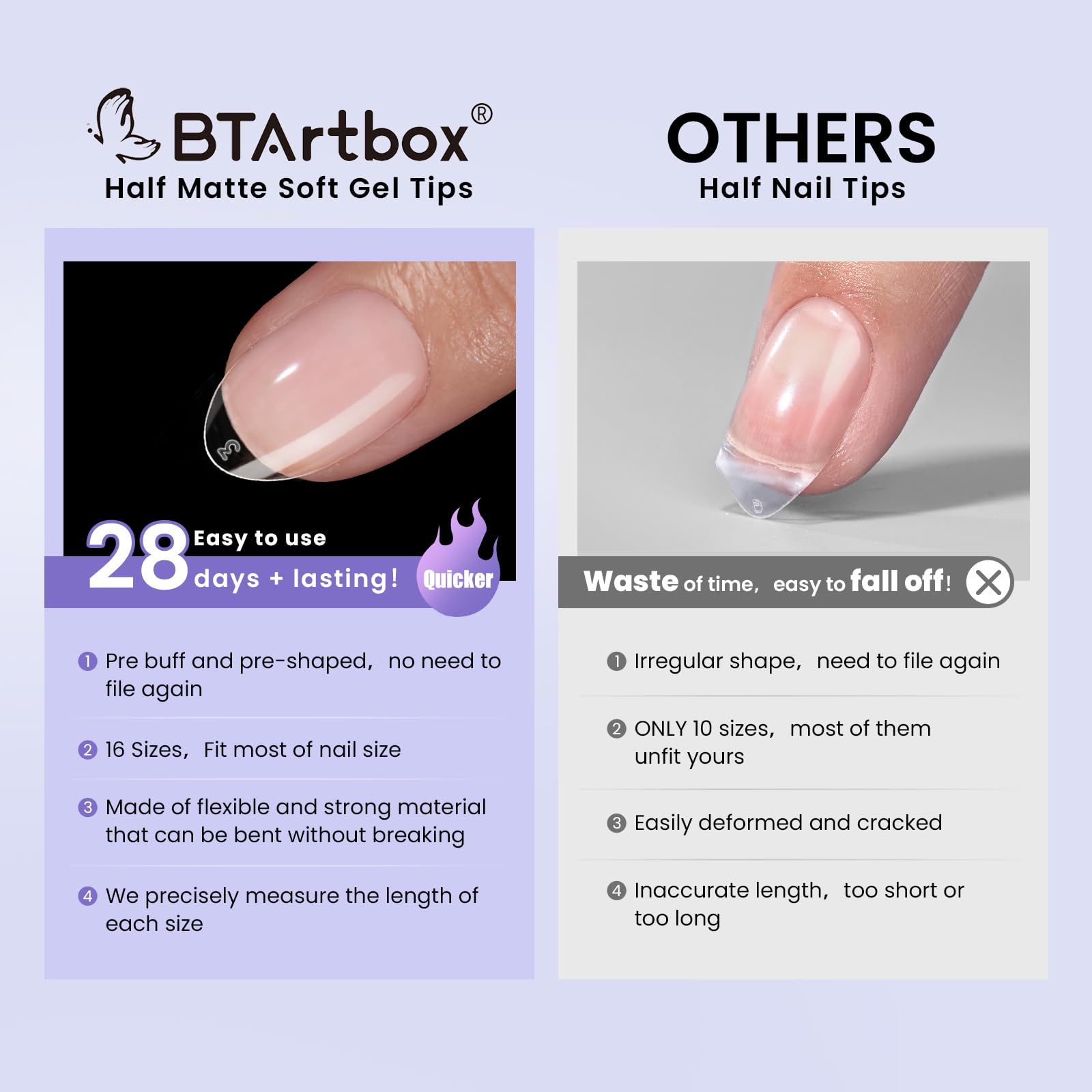 BTArtbox easy-to-use tips with glue demonstrated for daily wear and decoration.