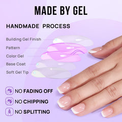 BTArtbox application shot with nail glue demonstrates quick, secure adhesion