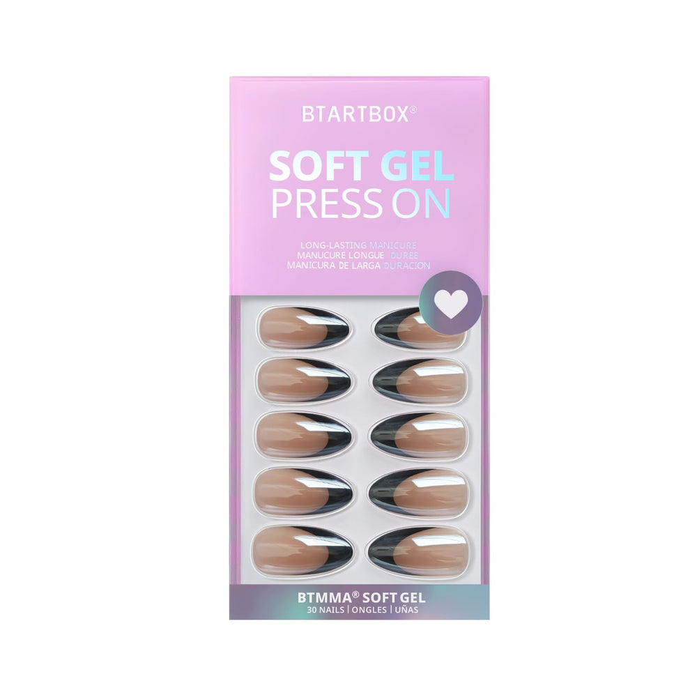 BTArtbox Gel-polish finish close-up showing shiny, durable manicure look.