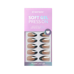 BTArtbox Gel-polish finish close-up showing shiny, durable manicure look.