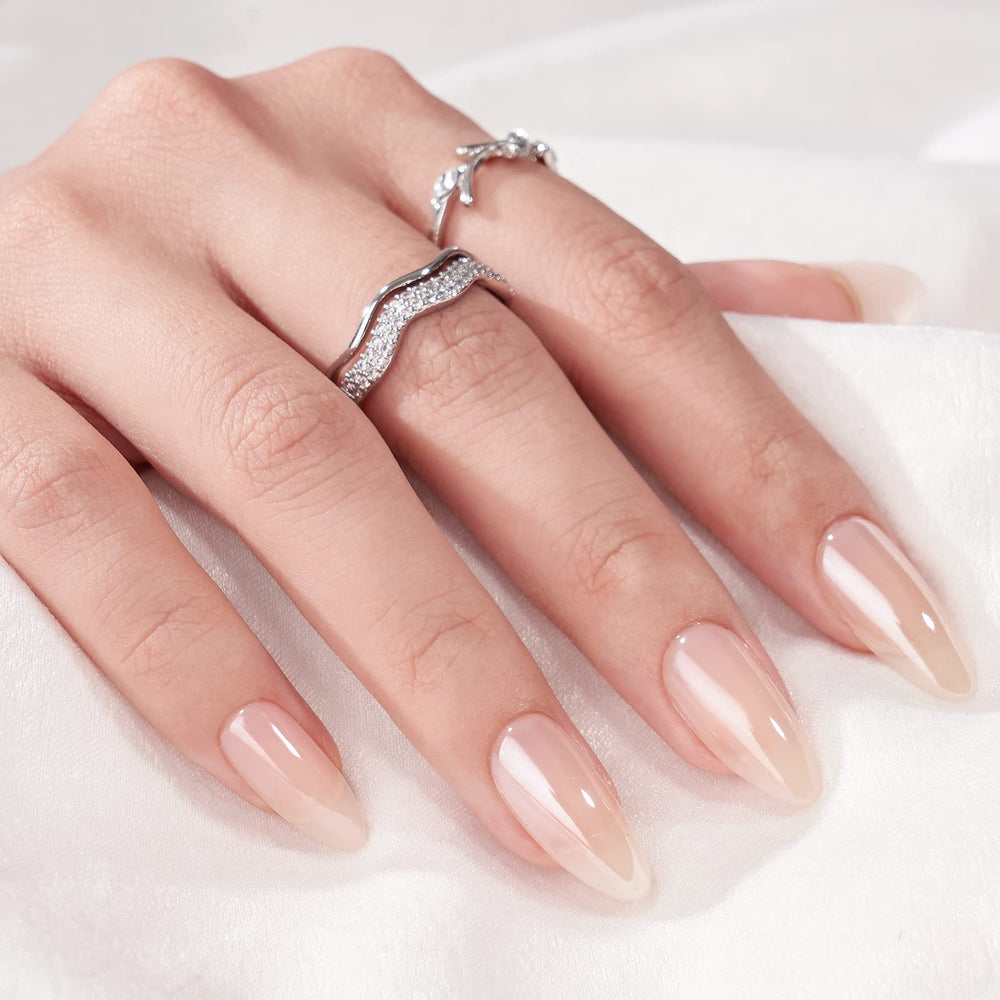 BTArtbox glazed donut nails close-up showing glossy glaze and natural look.