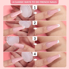 BTArtbox kit francesas, incluye todo lo necesario para crear uñas caseras.