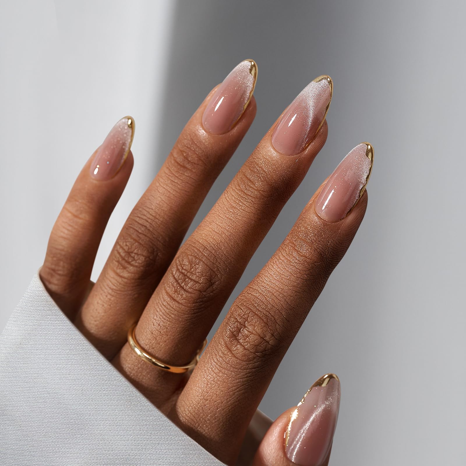 BTArtbox Knightshield cat-eye nails close-up showing metallic 3D design for salon-grade shine