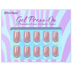 BTArtbox Lotus Glazed nails with seamless cuticle line and natural look