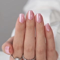 BTArtbox Lotus Glazed soft gel nails close-up highlights flexible, natural feel
