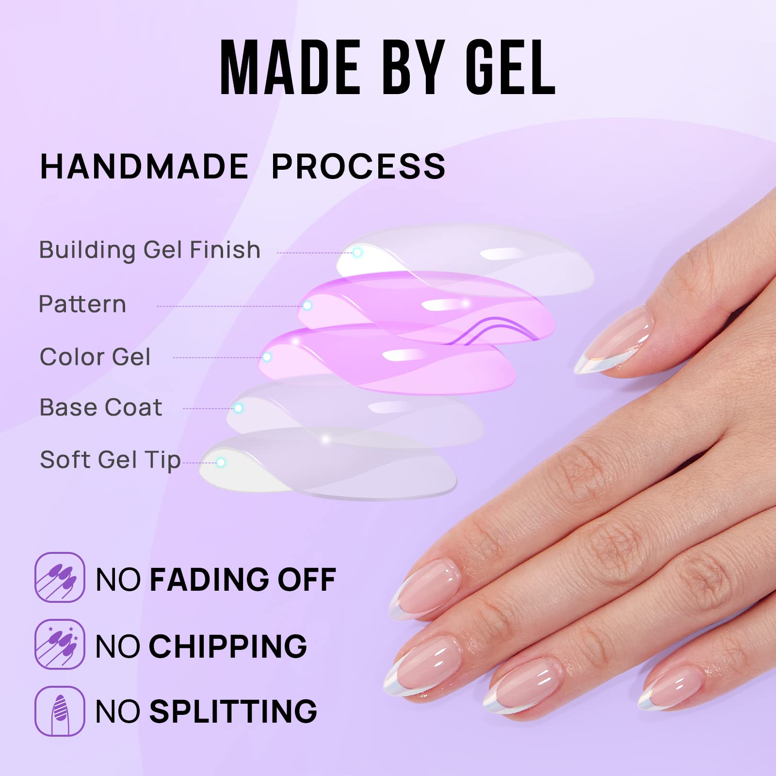 BTArtbox nail glue and adhesive tabs included for durable wear.