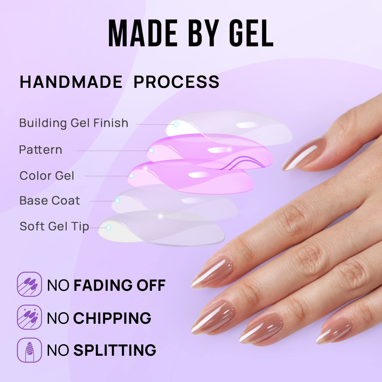 BTArtbox nail kit with 15 sizes for precise fit and setup.