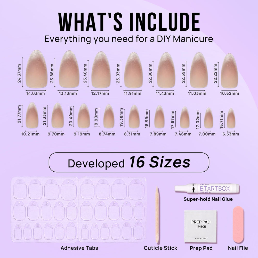 BTArtbox nail kit with file and prep pad for fast prep