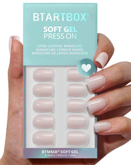 BTArtbox pastel short square nails kit enables at-home professional-looking manicure.