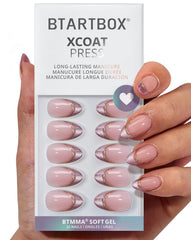 BTArtbox Pink Aurora nails packaging shows complete kit for DIY salon-quality results.
