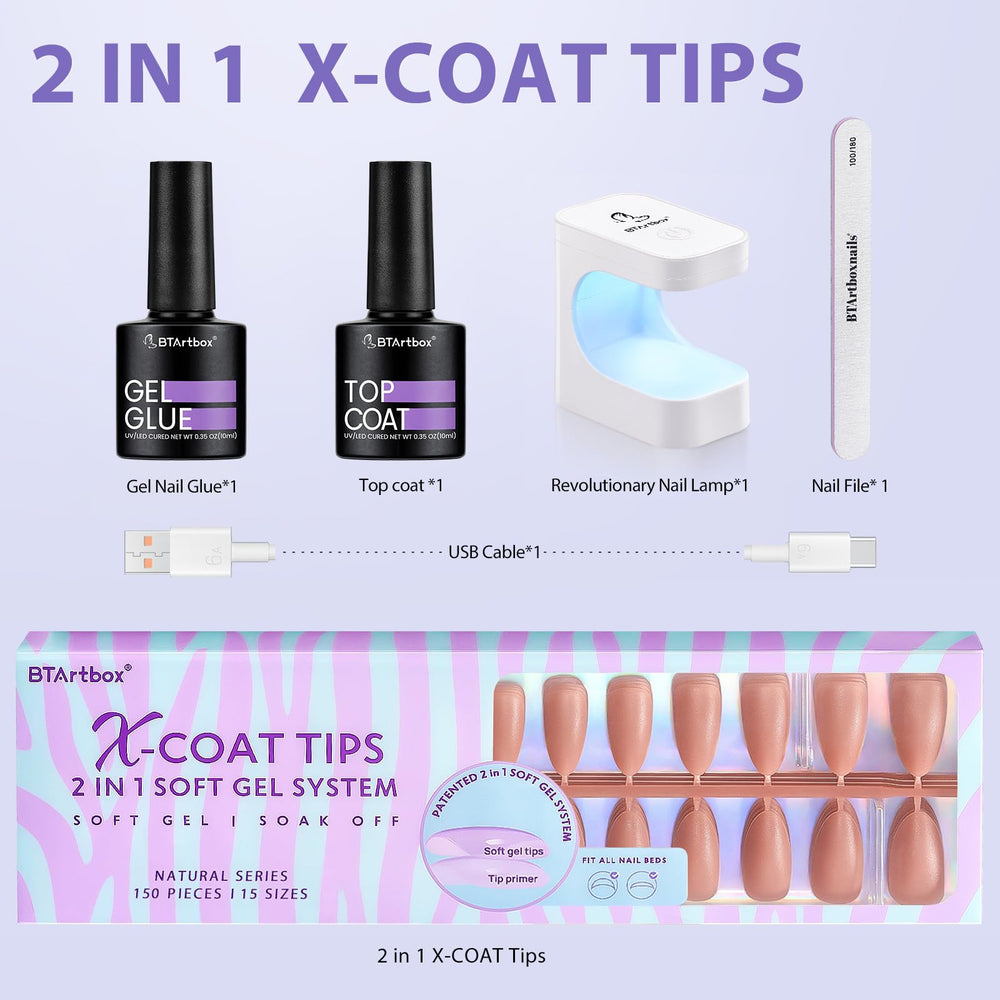 BTArtbox pre-colored nails brown for time-saving manicures
