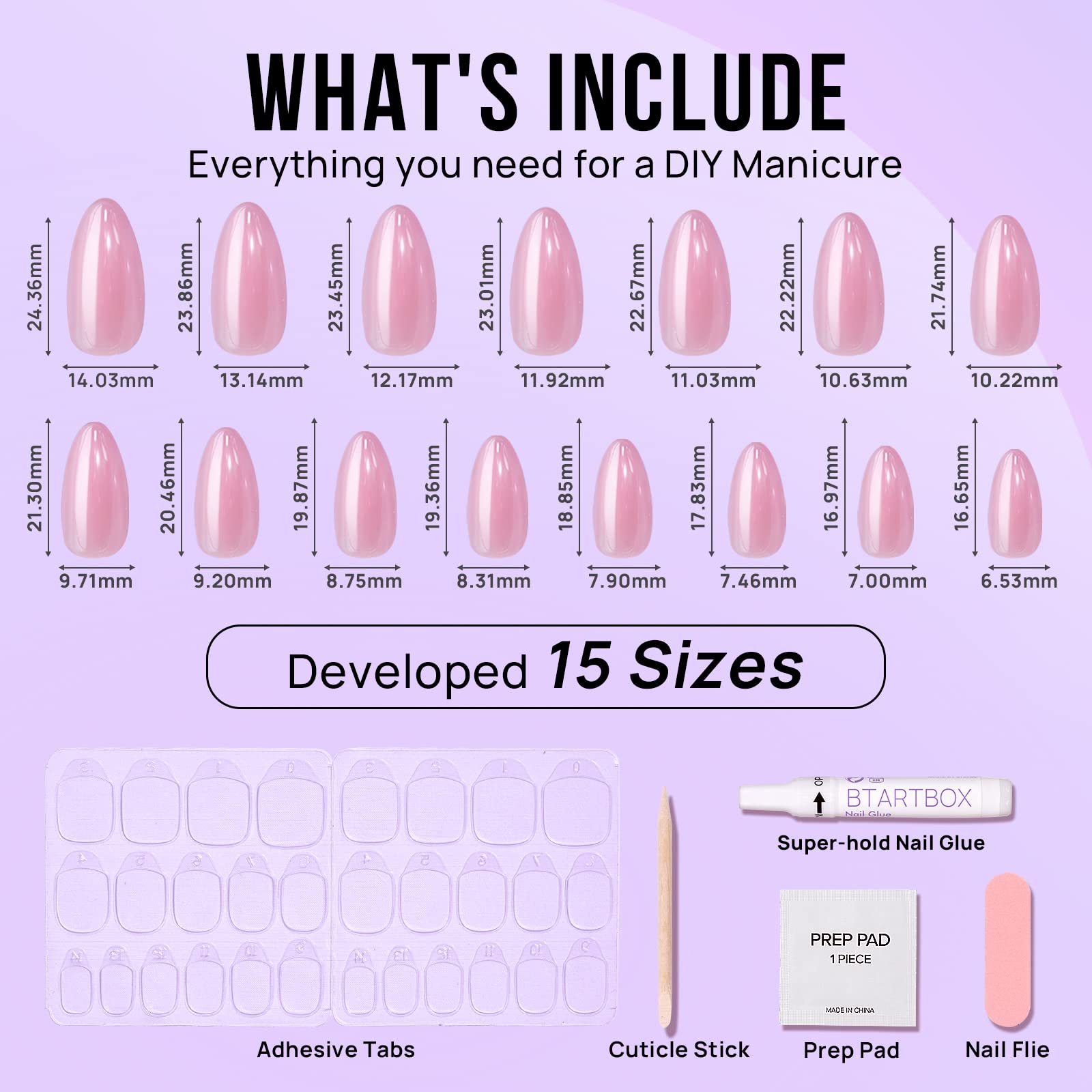 BTArtbox nail-kit included storage case and tools for quick prep.