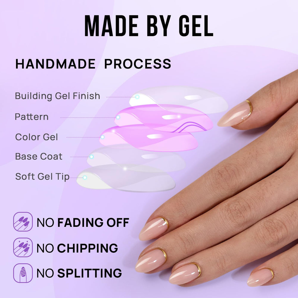 BTArtbox nails kit includes file and glue for precise at-home application.