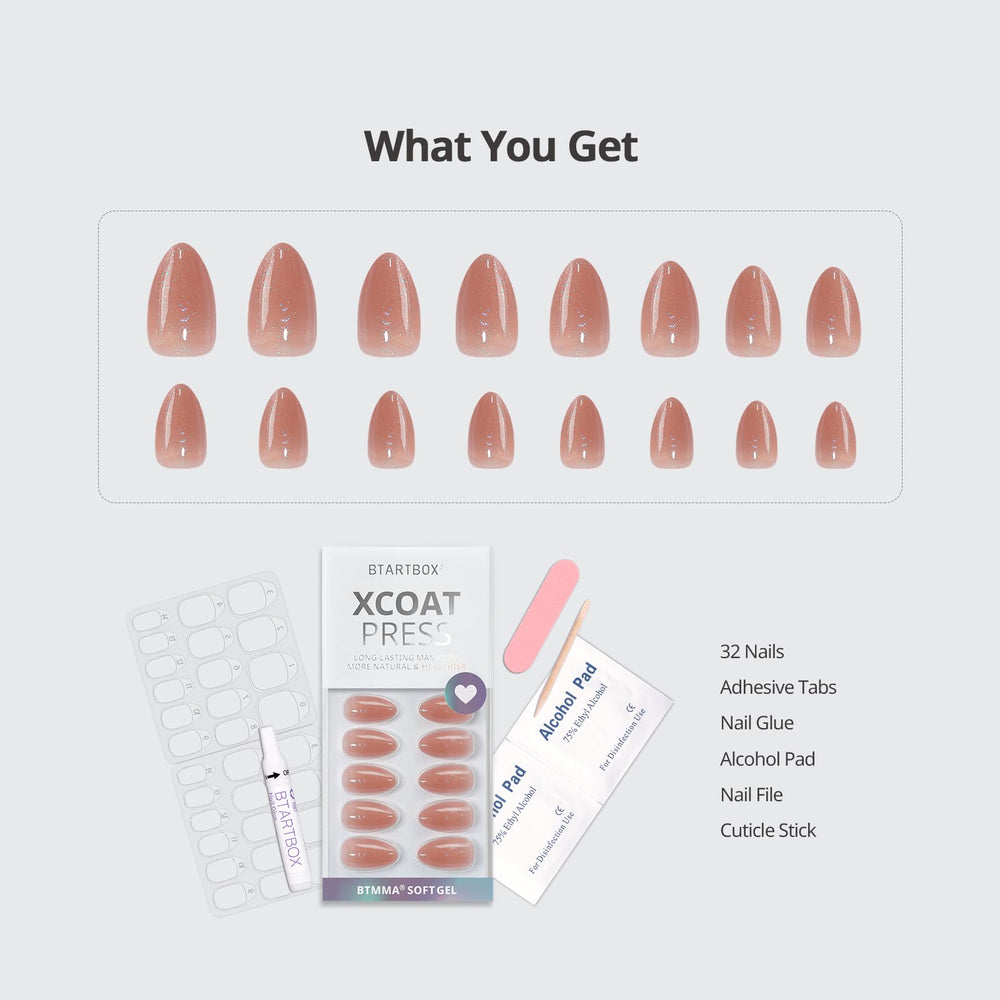 BTArtbox 32-nails kit with sizes and accessories in view