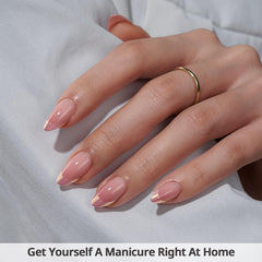 BTArtbox press-on nails short coastal glow display highlights quick at-home manicure possibilities.