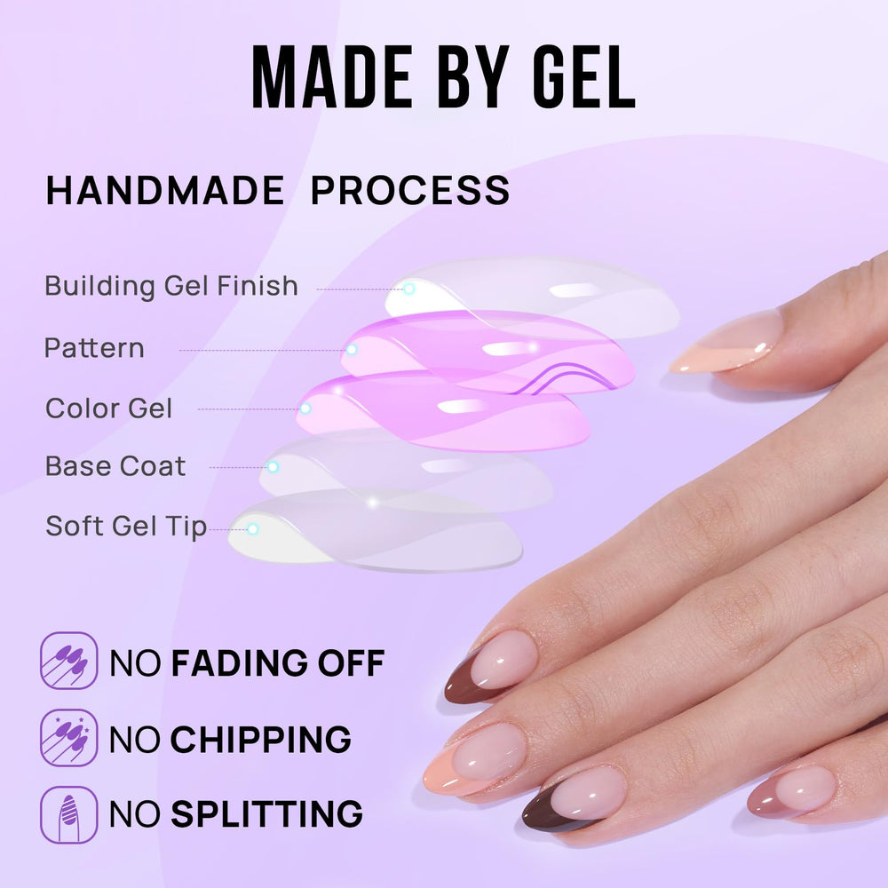 BTArtbox nails on hands while typing demonstrate secure wear