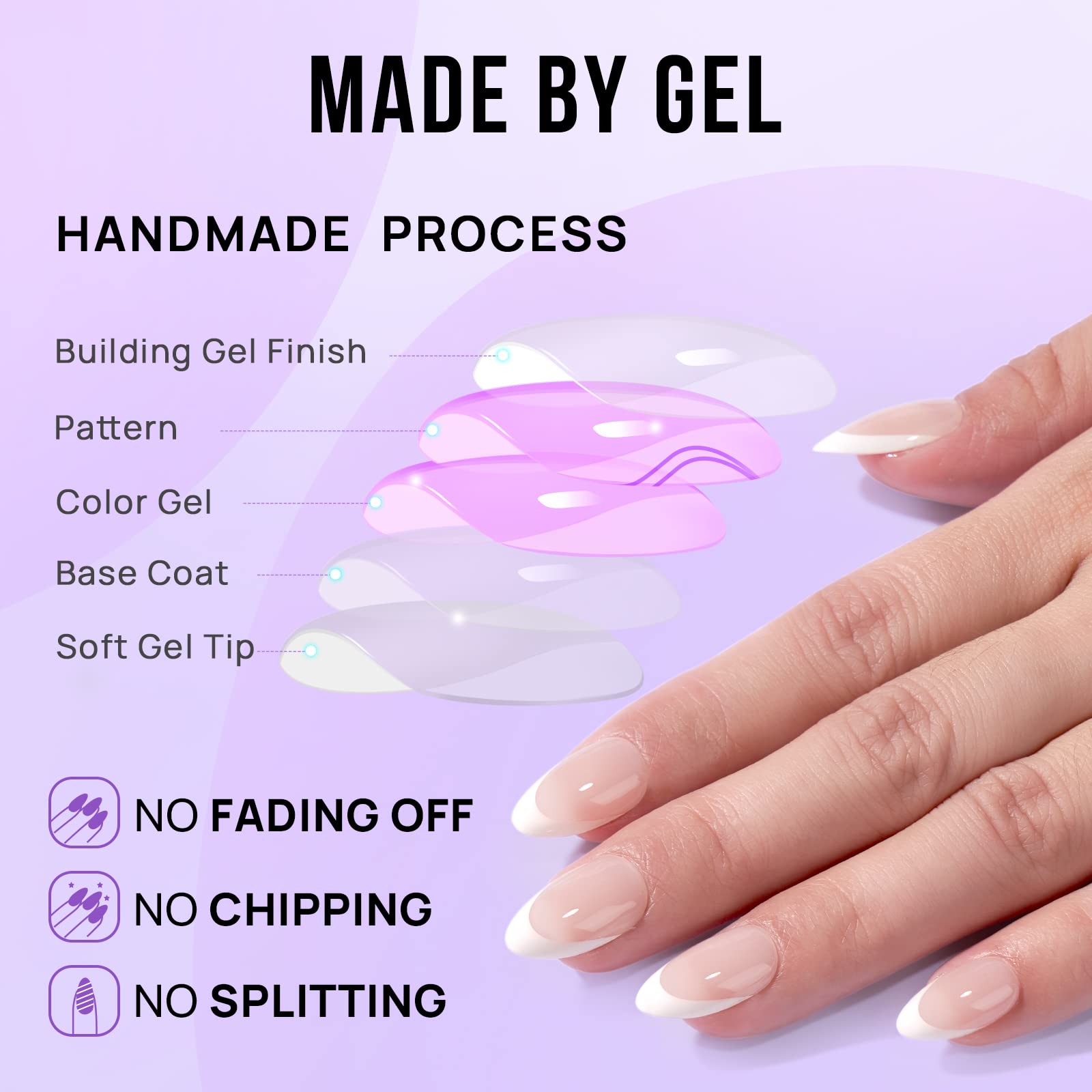BTArtbox seamless cuticle line close-up demonstrates natural fit and zero pressure on nails.