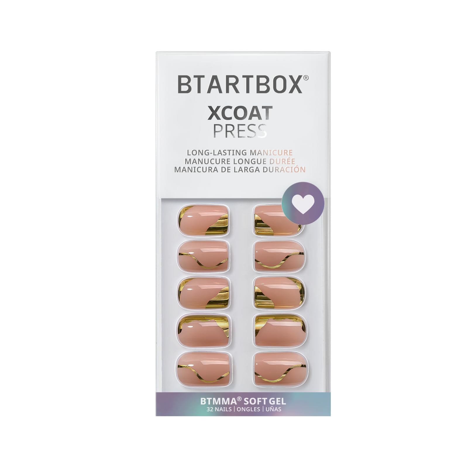 BTArtbox short square nails with winter design offer versatile styling