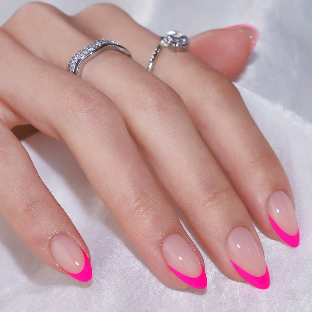 BTArtbox soft gel press-on nails almond with natural-fit appearance.