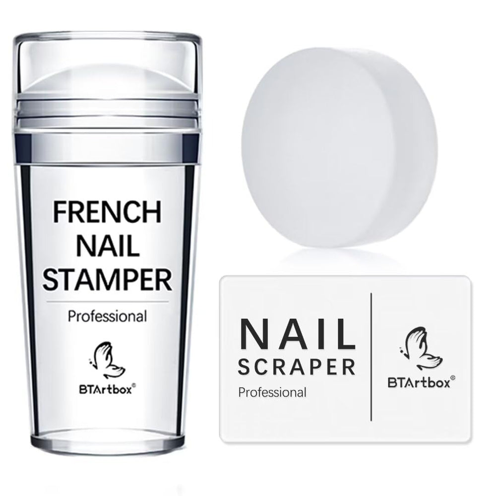 BTArtbox stamper francesa con cabeza de silicona para estampado preciso.