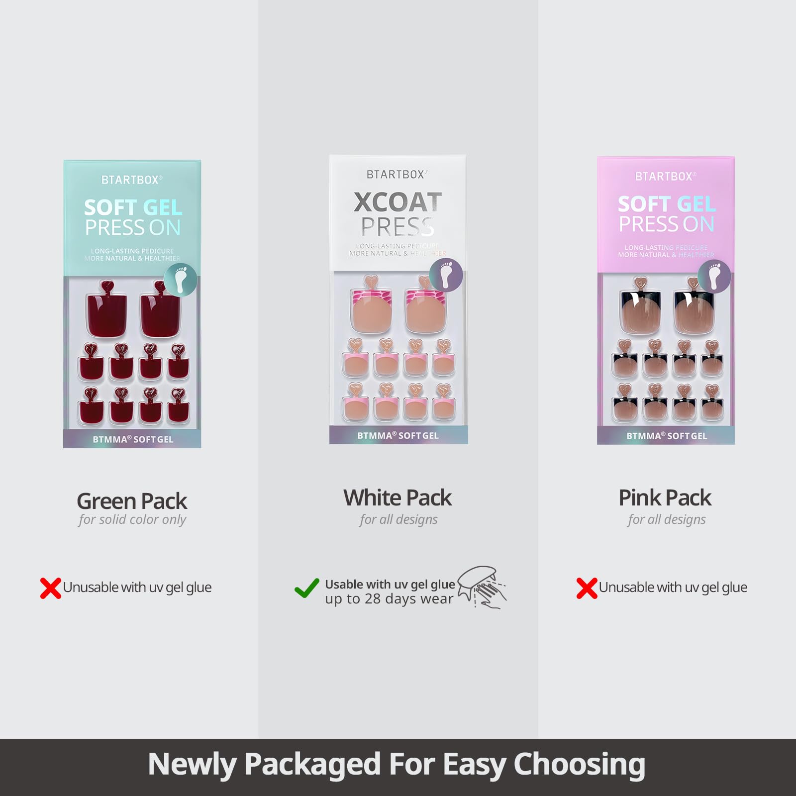 BTArtbox 30-nail kit enables quick at-home toe styling