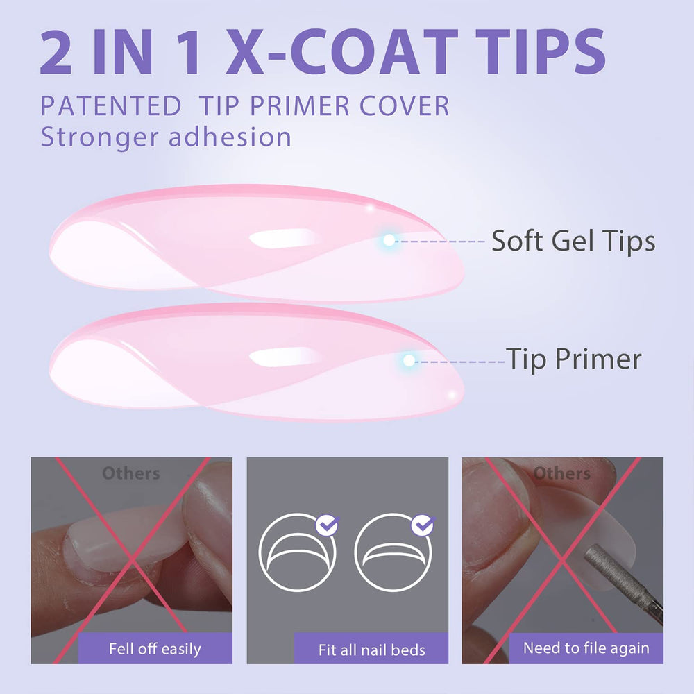 BTArtbox XCOATTIPS 16 sizes help find the perfect fit for your nails.